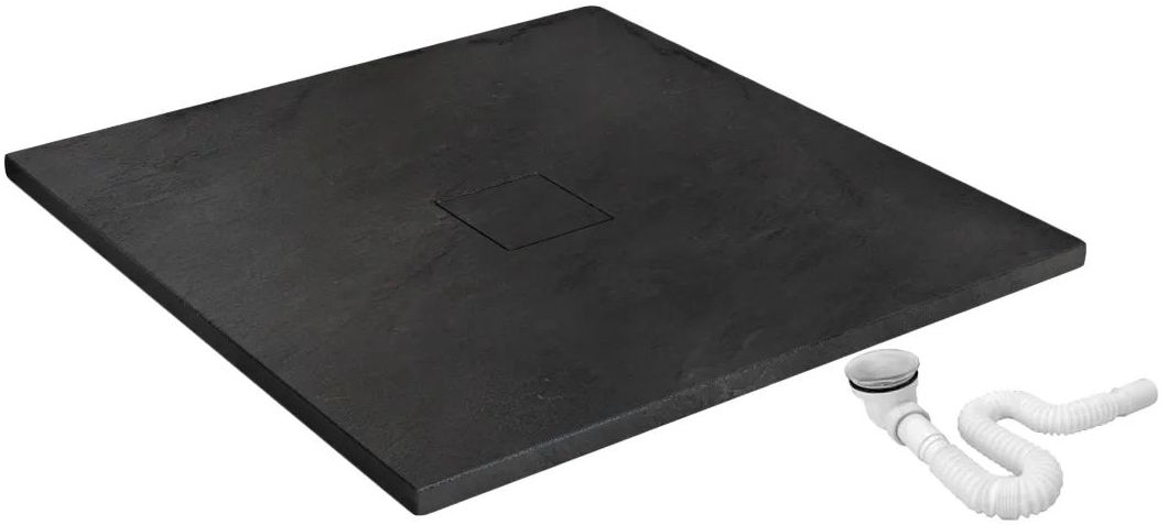 Поддон Rea Black Stone 90x90, REA-K9601