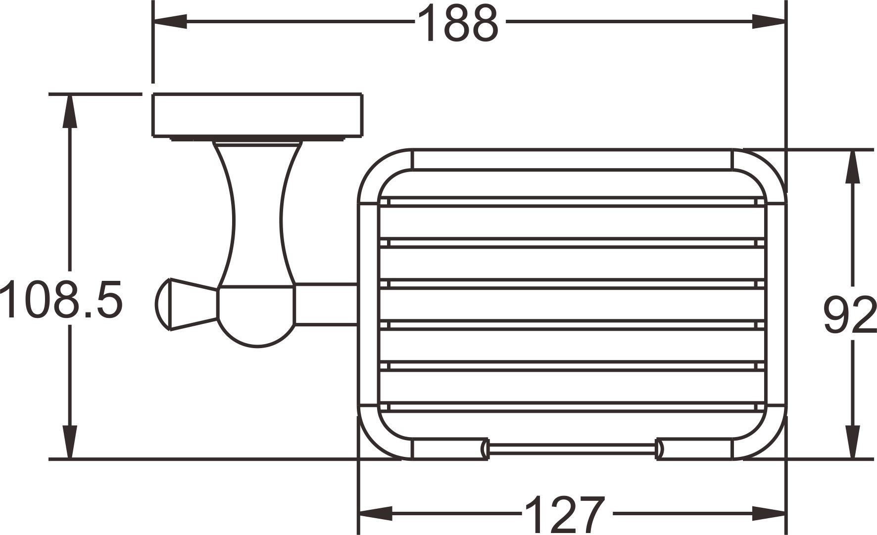Мыльница Rose, RG1004Q