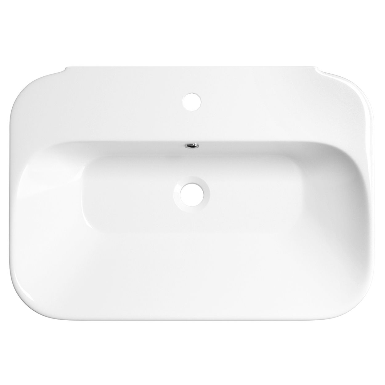 Накладная раковина Wellsee Eclatant 65x45, 151301000