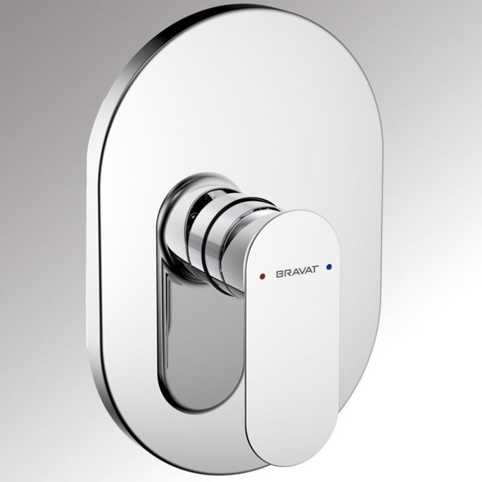 Накладка для смесителя скрытого монтажа Bravat Gina (1 функция) PB865104CP