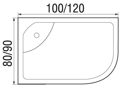 Душевая кабина River DESNA 120/90/44 MT