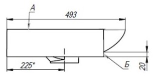 Раковина Andrea Line 100x40