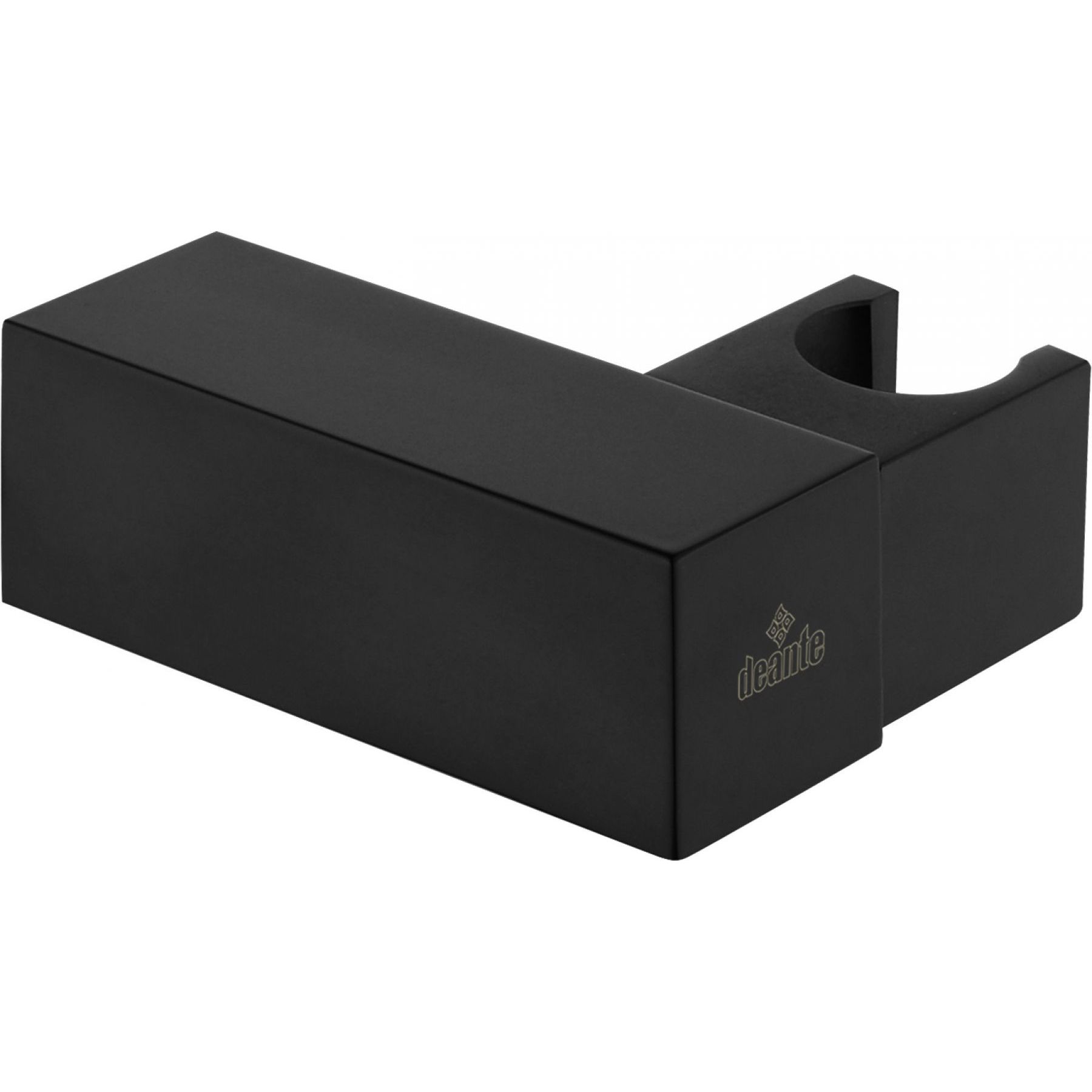 Точечный держатель ручного душа квадратный, черный Deante Square, ANS_N21U