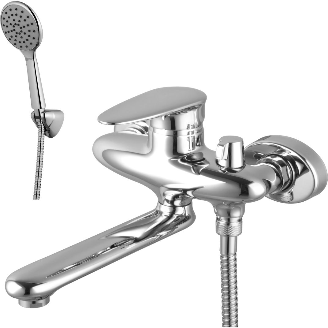 Смеситель для ванны с повор. плоским изливом 170 мм Lemark Status, LM4414C