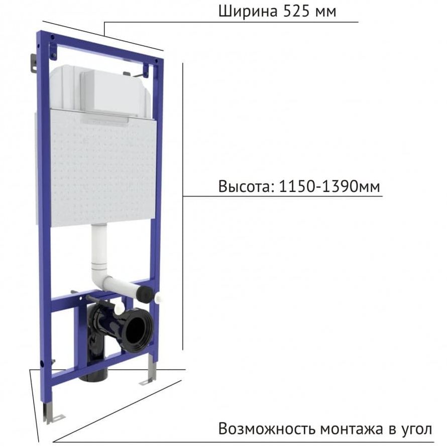 Комплект Berges Novum, кнопка D5 белая/хром, унитаз Gamma, сиденье Gamma, 042419