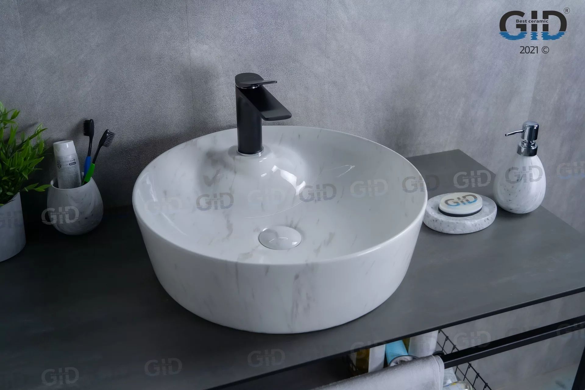 Умывальник Gid D1306H012 44x44, 53321