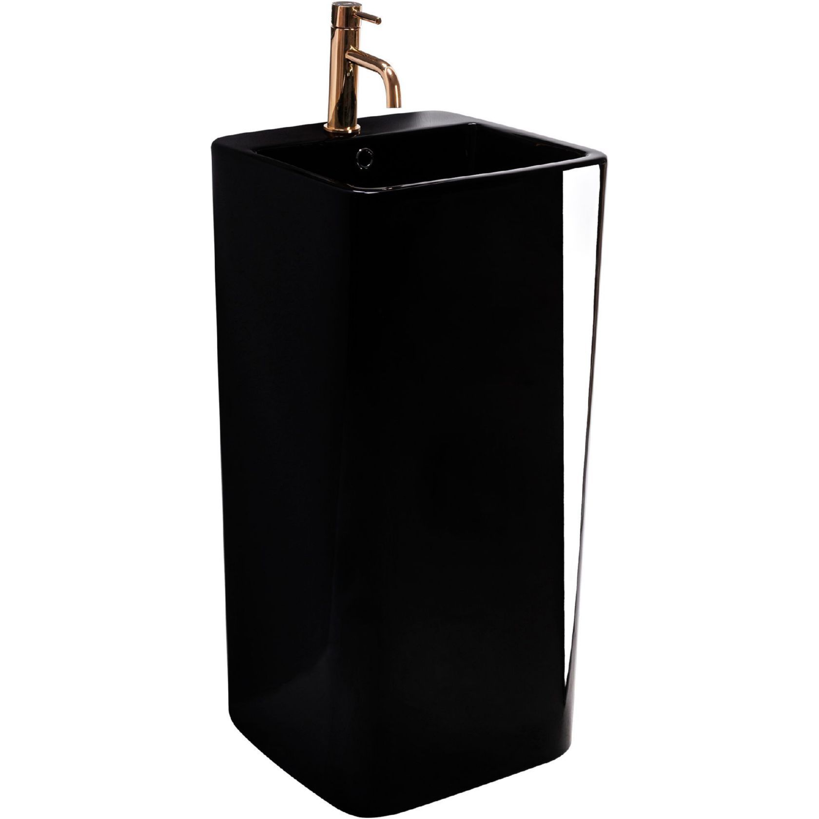 Умывальник Rea Mia Black 40x40, REA-U6656