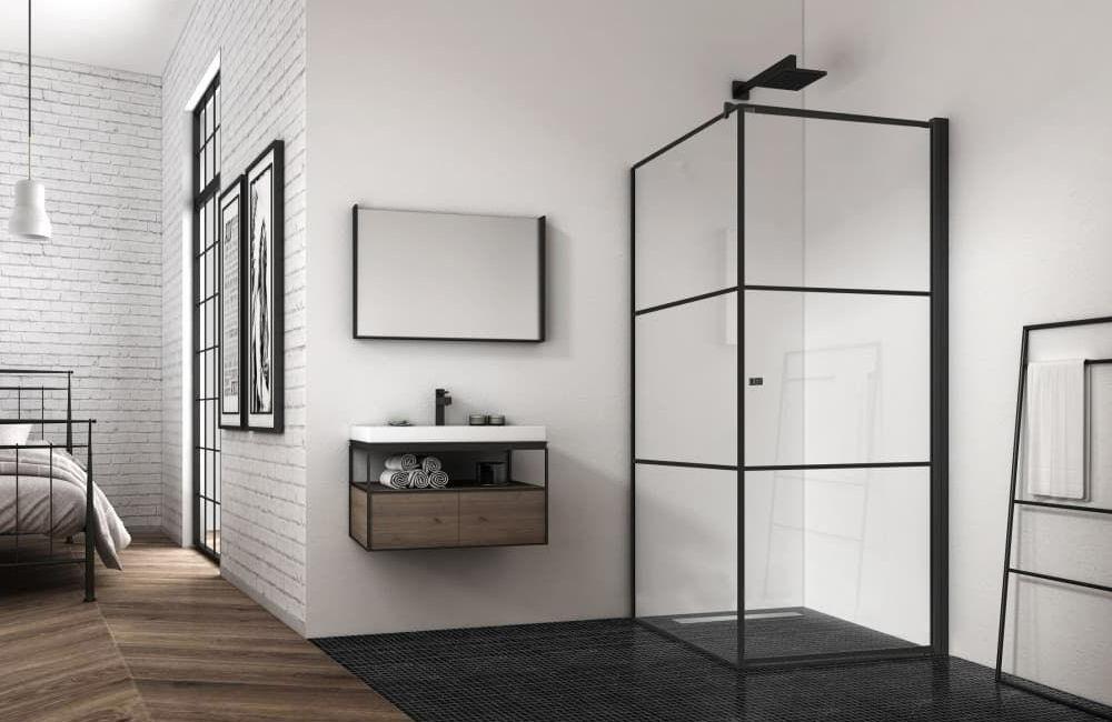 Душевой уголок Berges Dark 90x90 R, 061020R