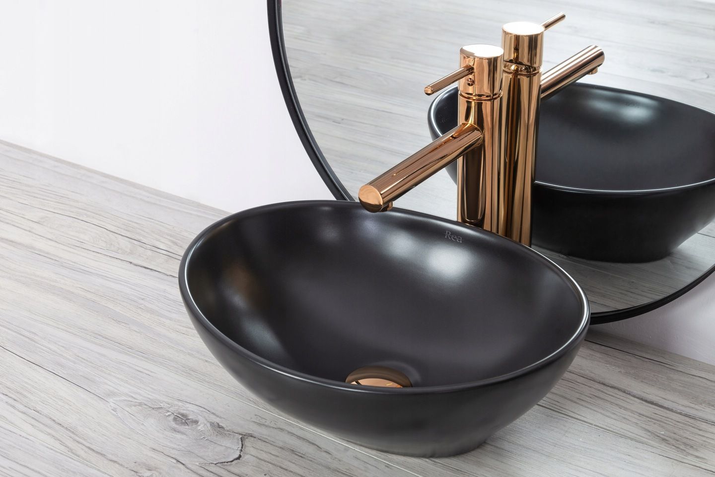 Смеситель для умывальника Rea Tess Rose Gold, REA-B8804