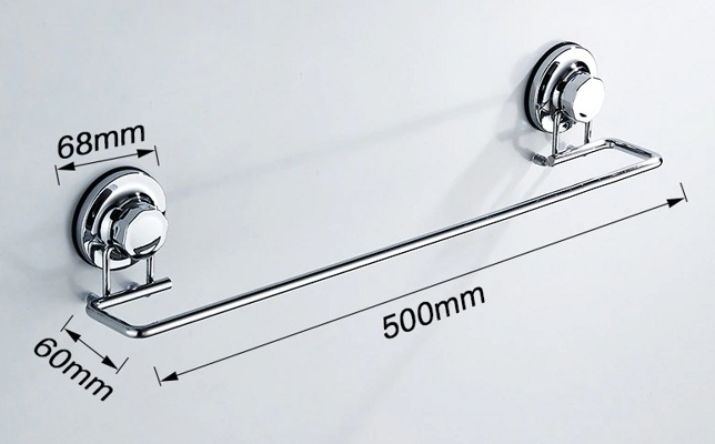Полотенцедержатель на присосках 55 см Ledeme L3701