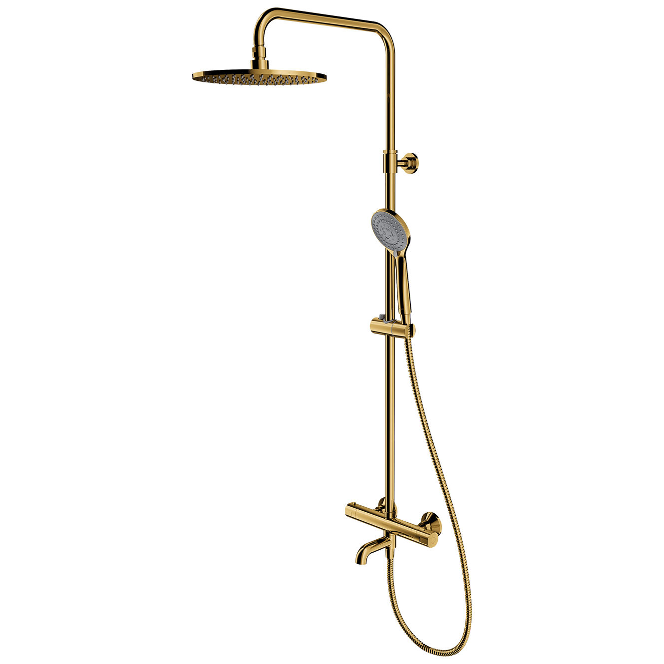 Душевая система термостатическая с изливом Omnires Y, Y1234ALGL