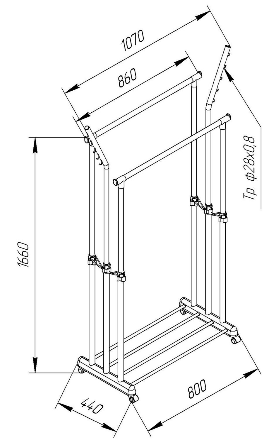Вешалка Sheffilton SHT-WR7 черный/черный муар/хром лак, 889114