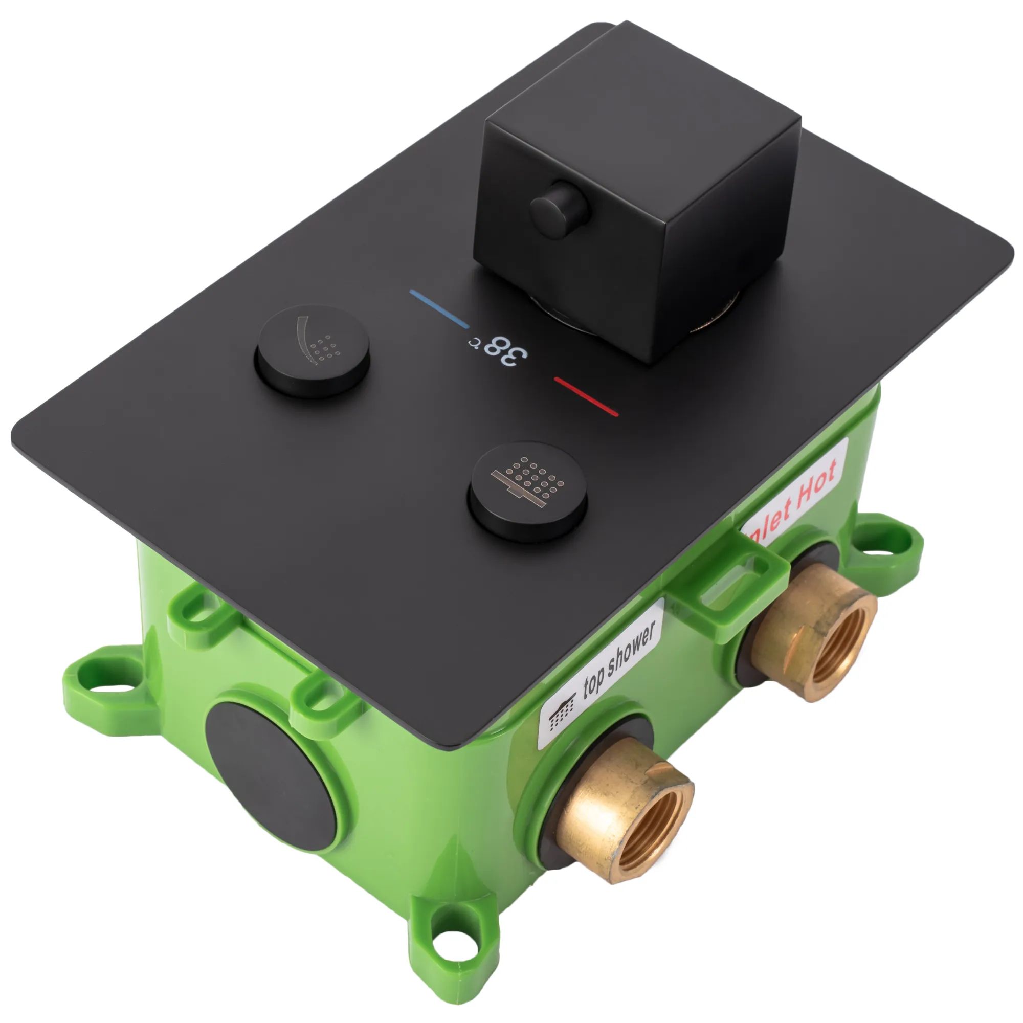 Душевая система Rea Fenix Davis Termostat Black, REA-P6357