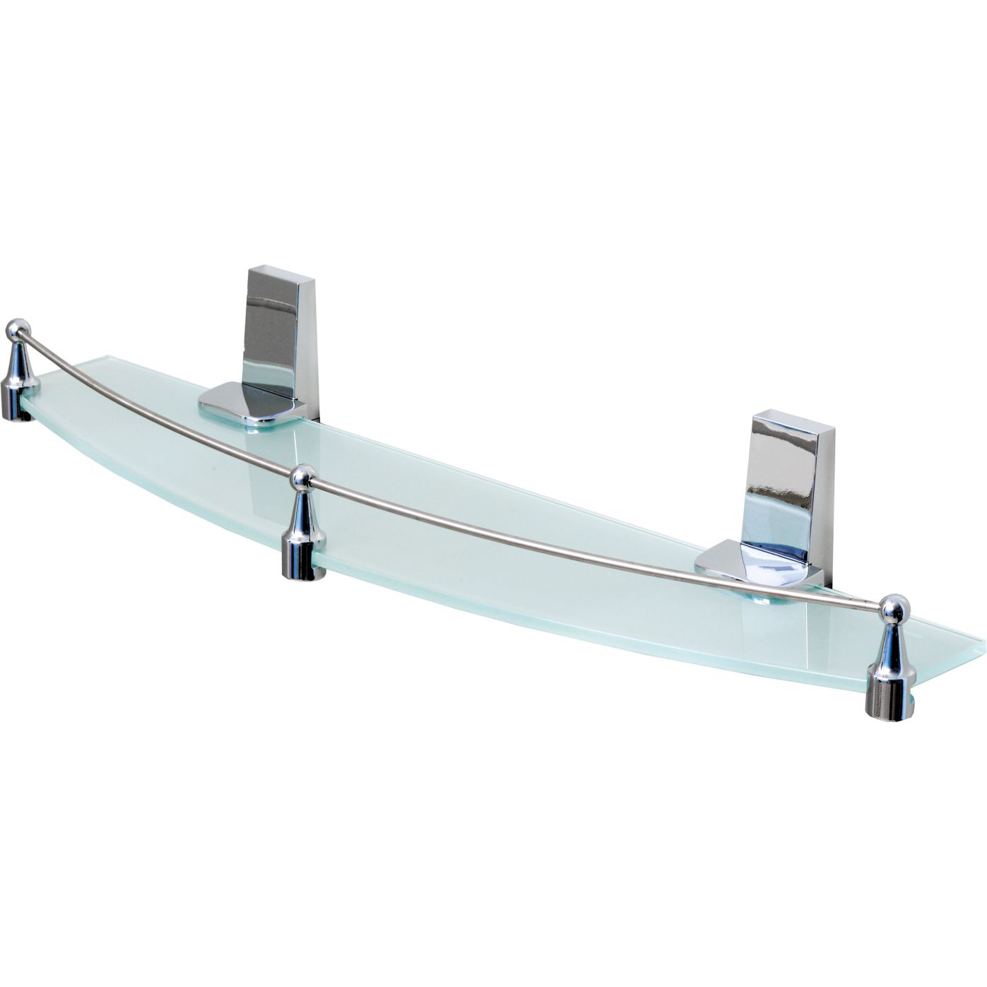 Полка стеклянная с бортиком WasserKRAFT Lopau, K-6044