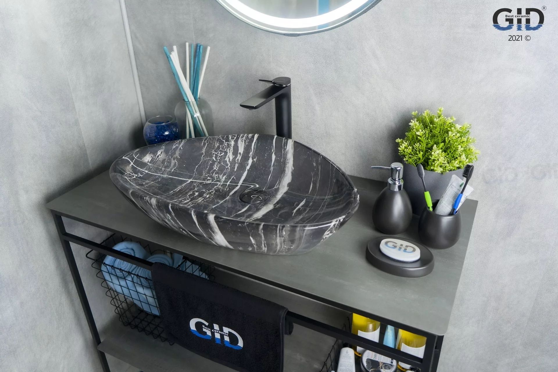 Умывальник Gid MNC206 59x39, 54427