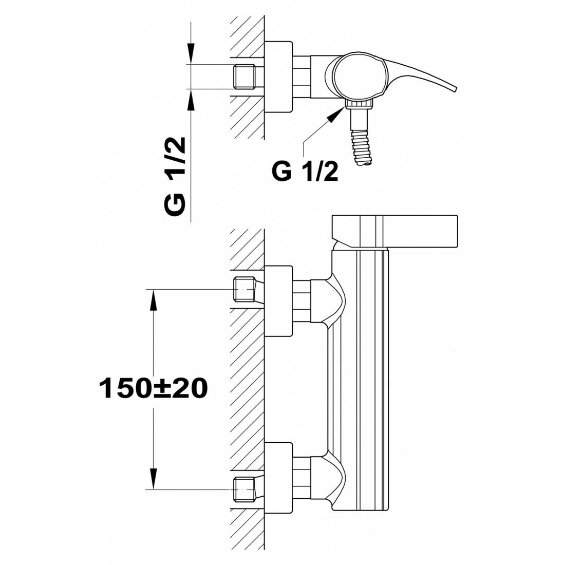Смеситель для душа Teka Vita, 242310200