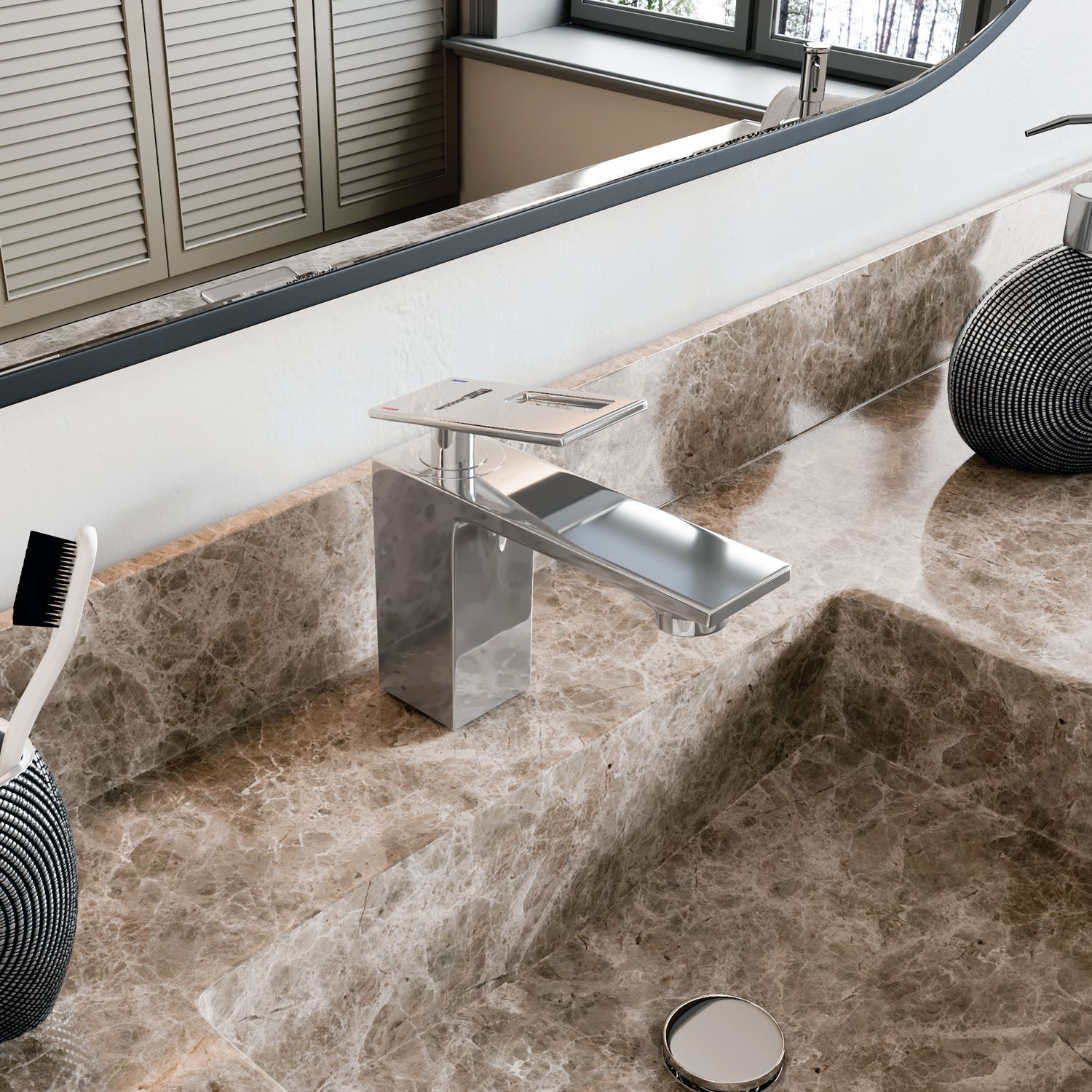 Смеситель для умывальника WasserKRAFT Alme, 1503