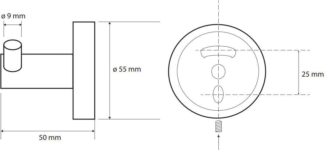 Двойной крючок Bemeta Dark, 104106030