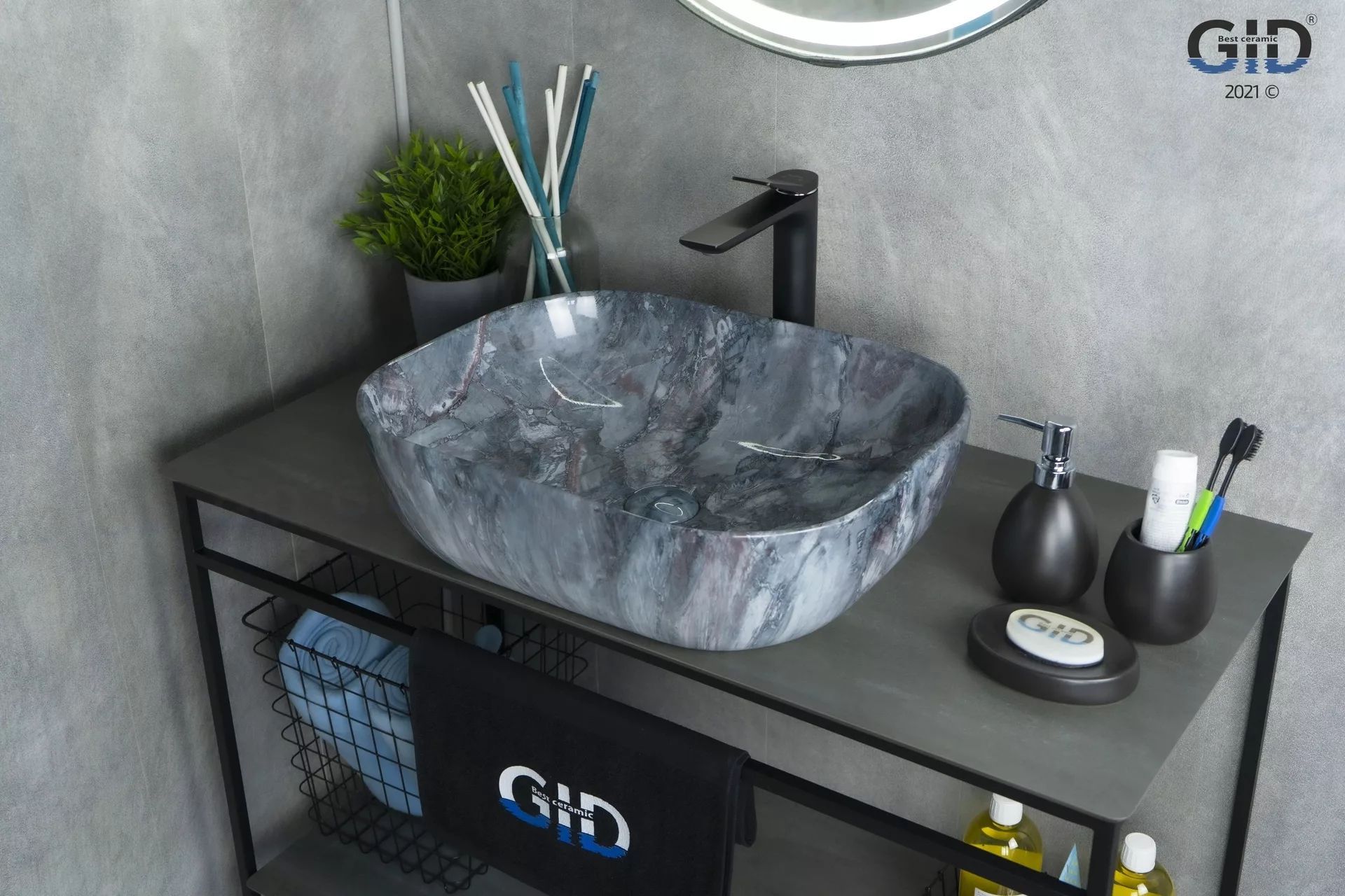 Умывальник Gid K397G124 50x40, 54401