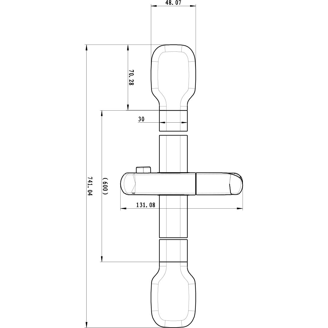 Стойка душевая 741 мм Lemark, LM8078C