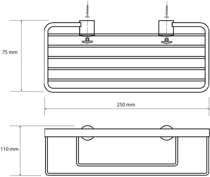 Мыльница 250 мм Bemeta Cytro, 146208362