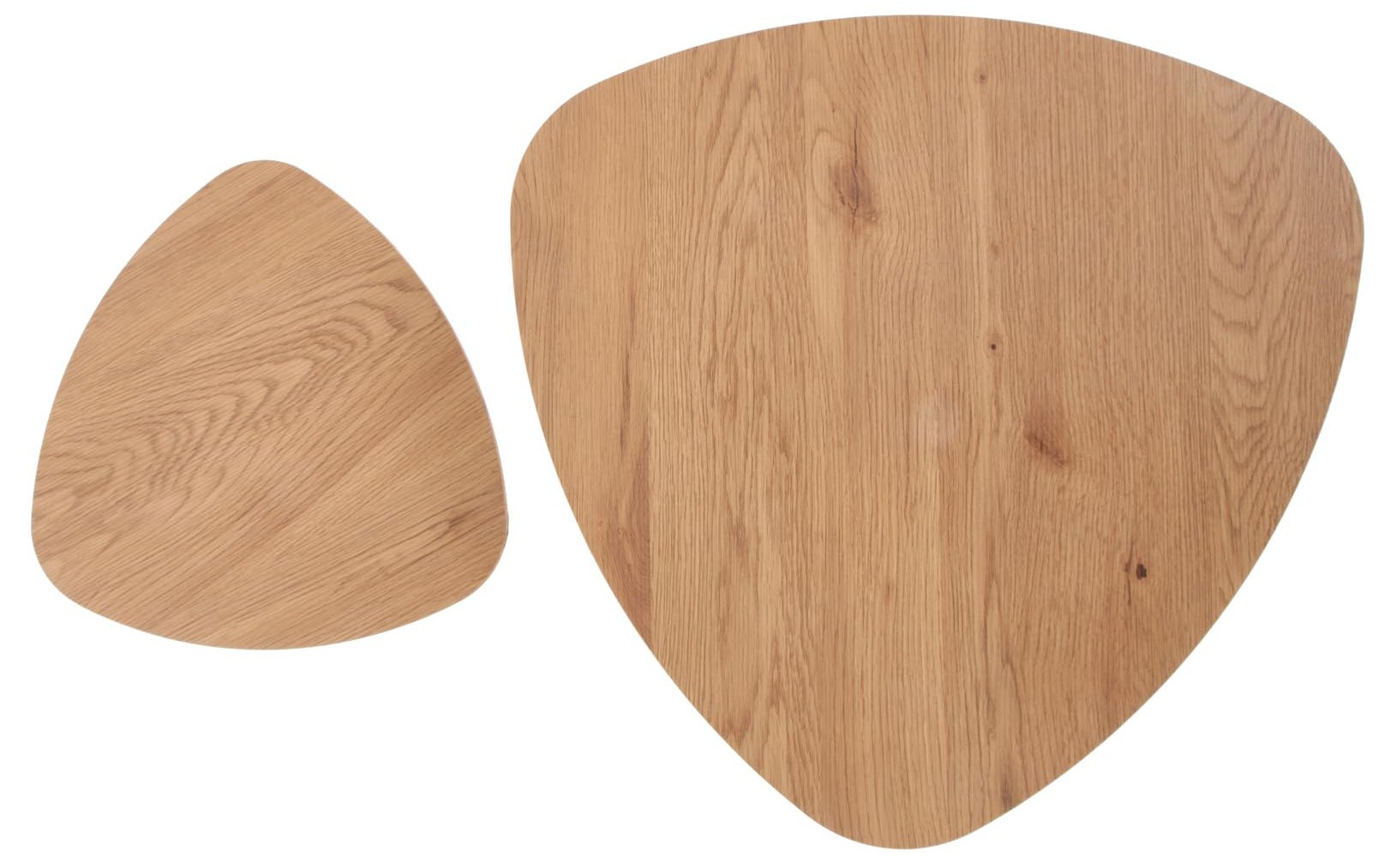 Комплект Halmar Nieca 2 (2 стола журнальных) дуб золотой/черный, 40/40/41 и 60/60/49, V-CH-NICEA_2-LAW