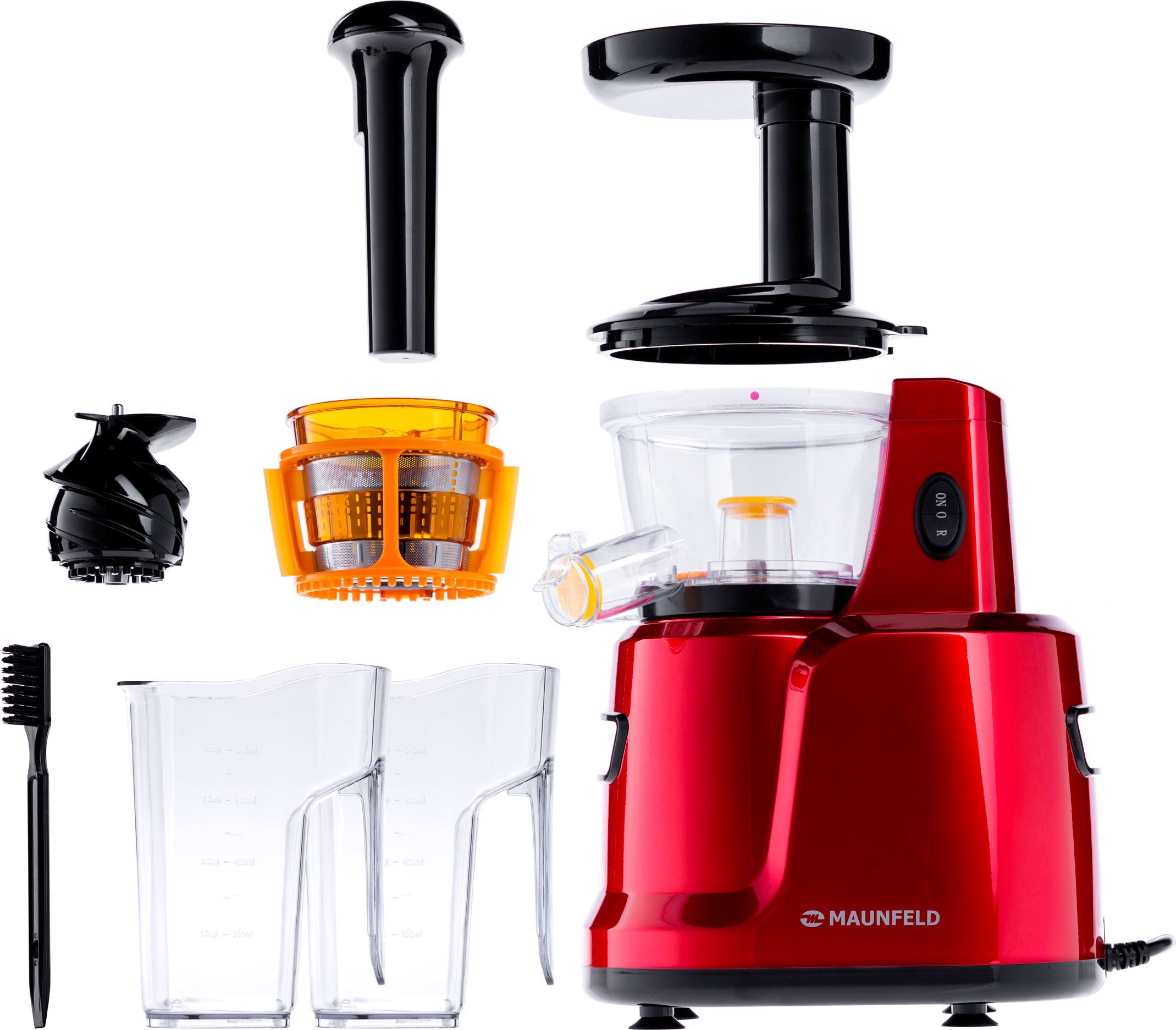 Соковыжималка шнековая Maunfeld вишневый MF-931CH