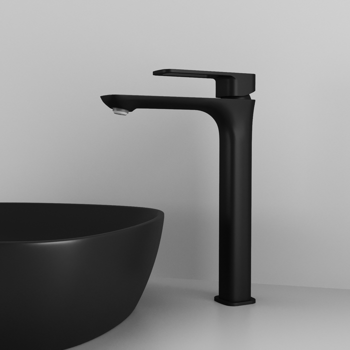 Смеситель для умывальника, черный, Iddis Slide, SLIBL01i01