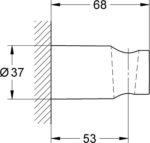Душевой держатель Grohe New Tempesta Cosmopolitan, 27594000