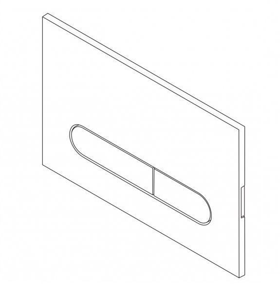 Кнопка смыва BelBagno Prospero, цвет белый, BB004-PR-BIANCO