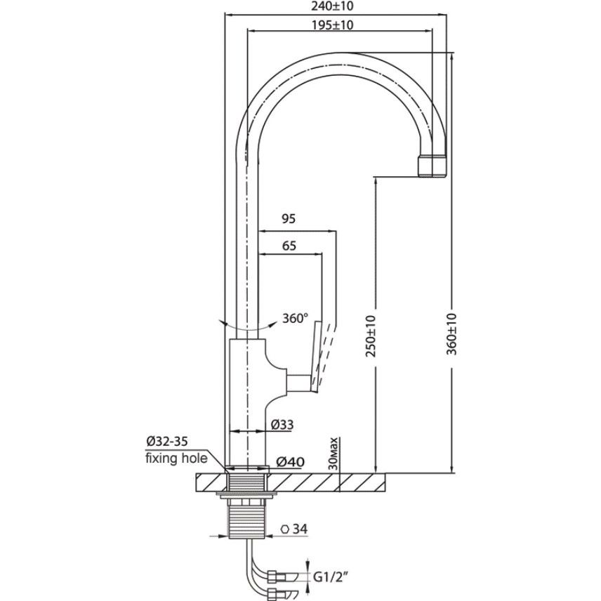 Смеситель для кухни Ahti Lappi, LP103011