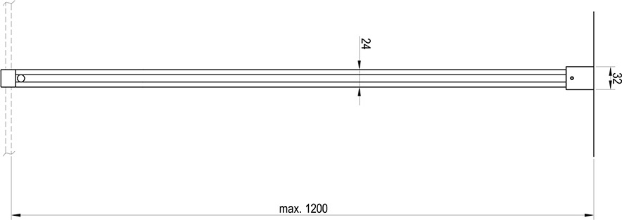 Набор Ravak W SET-Uni Free/Wall black, GWD010003023