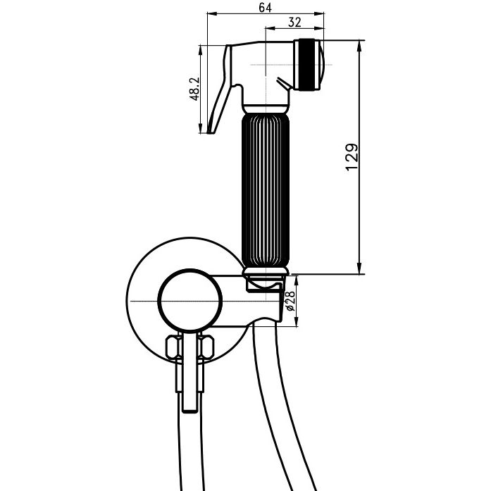 Гигиенический душ Vivi Felice 2515 Bronzo