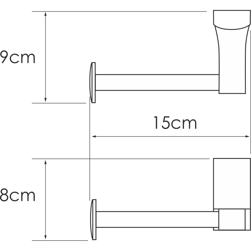 Держатель туалетной бумаги WasserKRAFT Leine, K-5096