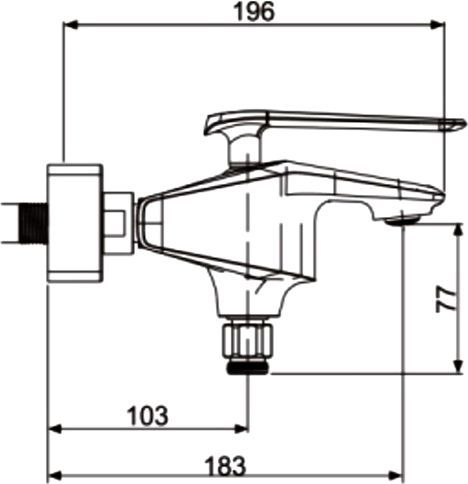 Смеситель для ванны Rose, R1302
