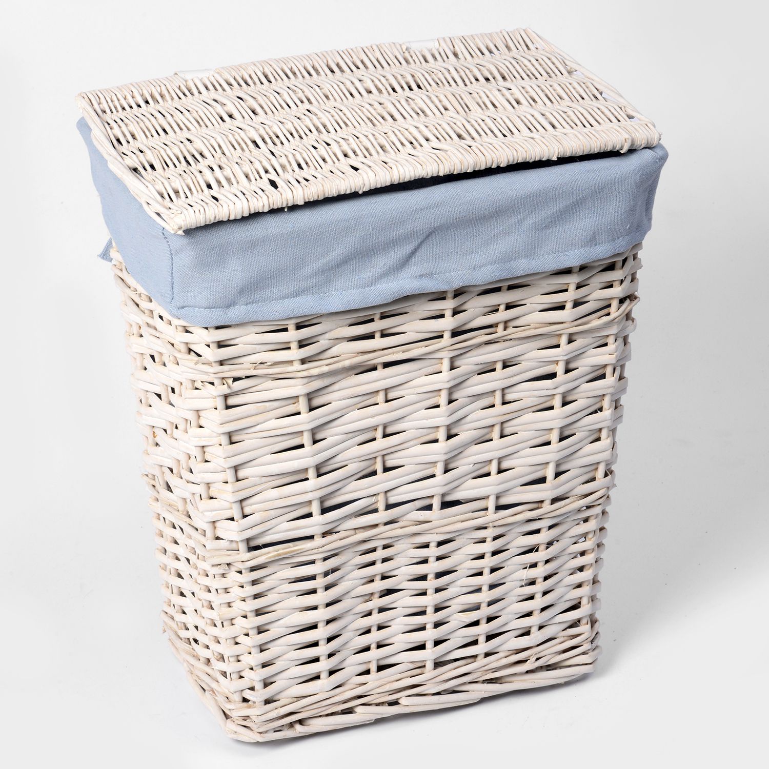 Плетеная корзина для белья с крышкой WasserKRAFT Lippe, WB-450-M