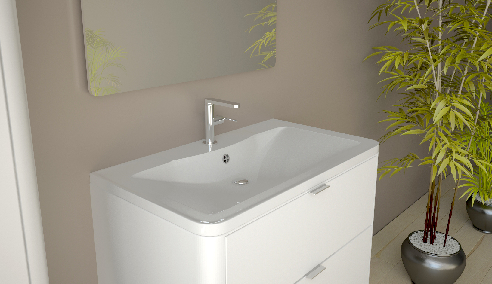 Раковина Andrea Atlantika 800, 80x45.5