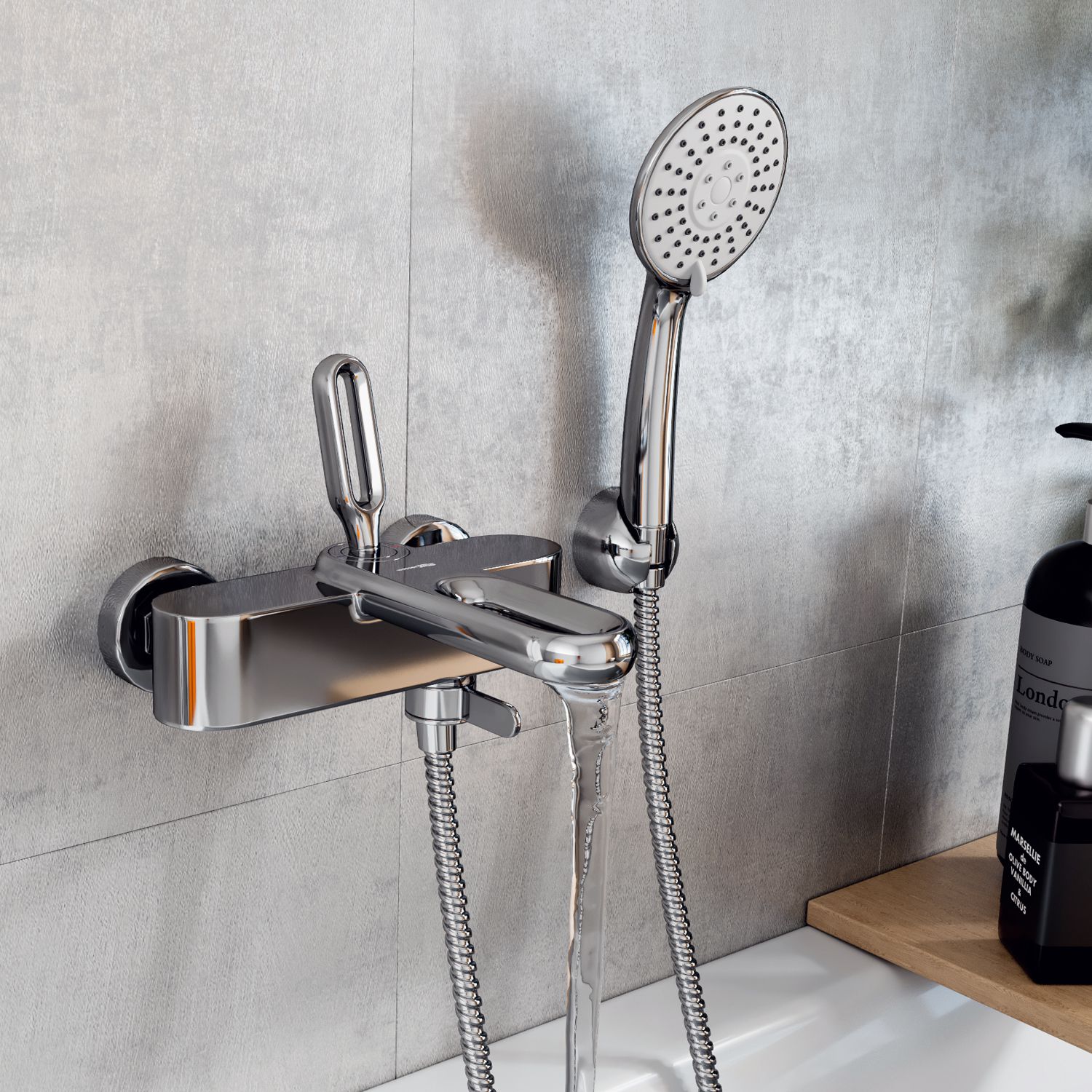 Смеситель для ванны с коротким изливом WasserKRAFT Kammel, 1801