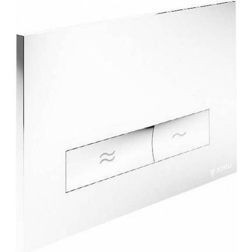 Кнопка смыва Schell Konkav белый пластик, 031221599