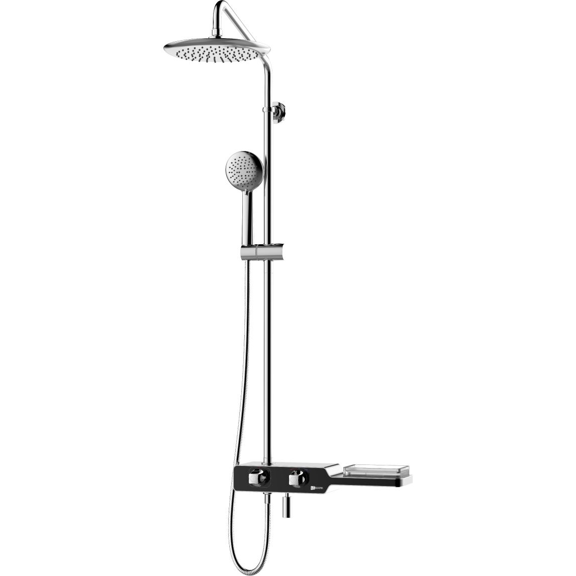 Смеситель для ванны термостат 3 функции поворотный излив Lemark Tropik, LM7009C