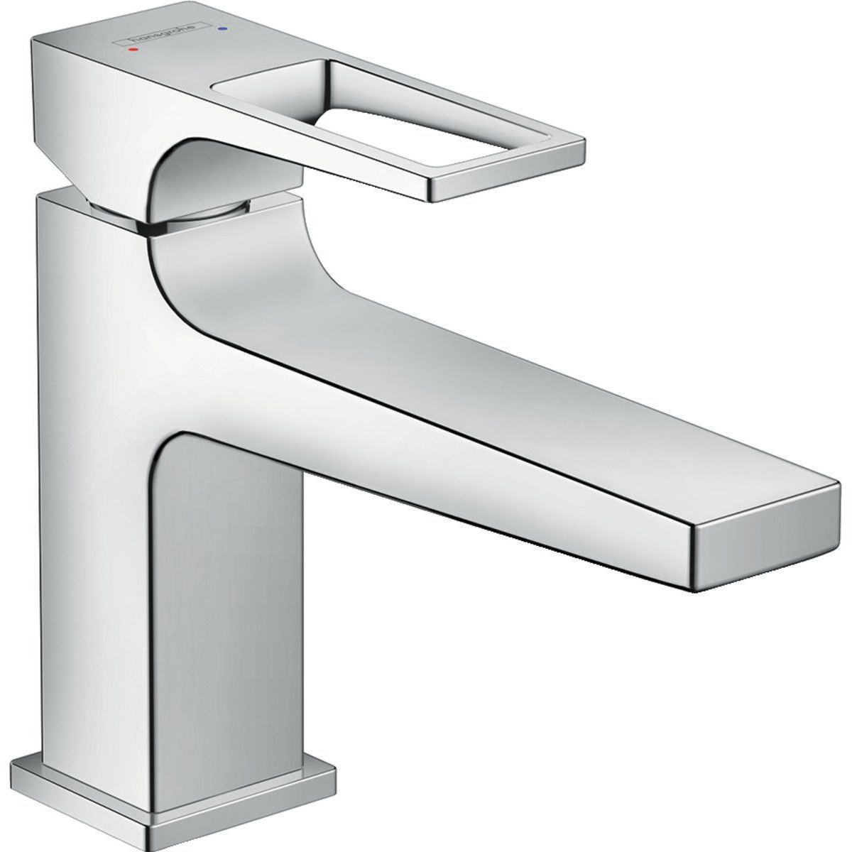 Смеситель для раковины Hansgrohe Metropol 100 с клапаном Push-Open, 74502000