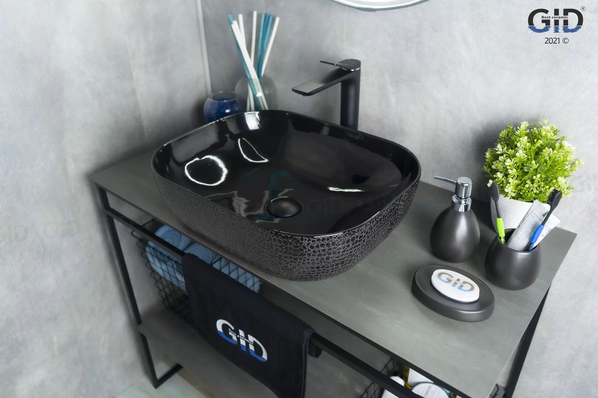 Умывальник Gid D1302H004 50x40, 53303