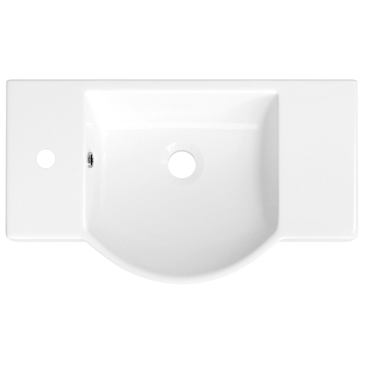 Настенная или накладная раковина Wellsee WC Area 55x32, 151809000