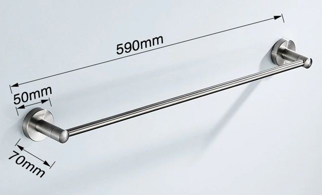 Полотенцедержатель одинарный 60 см (сатин) Ledeme L71701