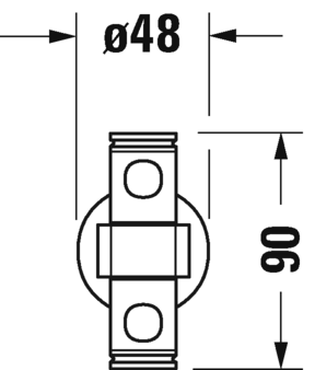 Полотенцедержатель Duravit D-Code, 0099221000