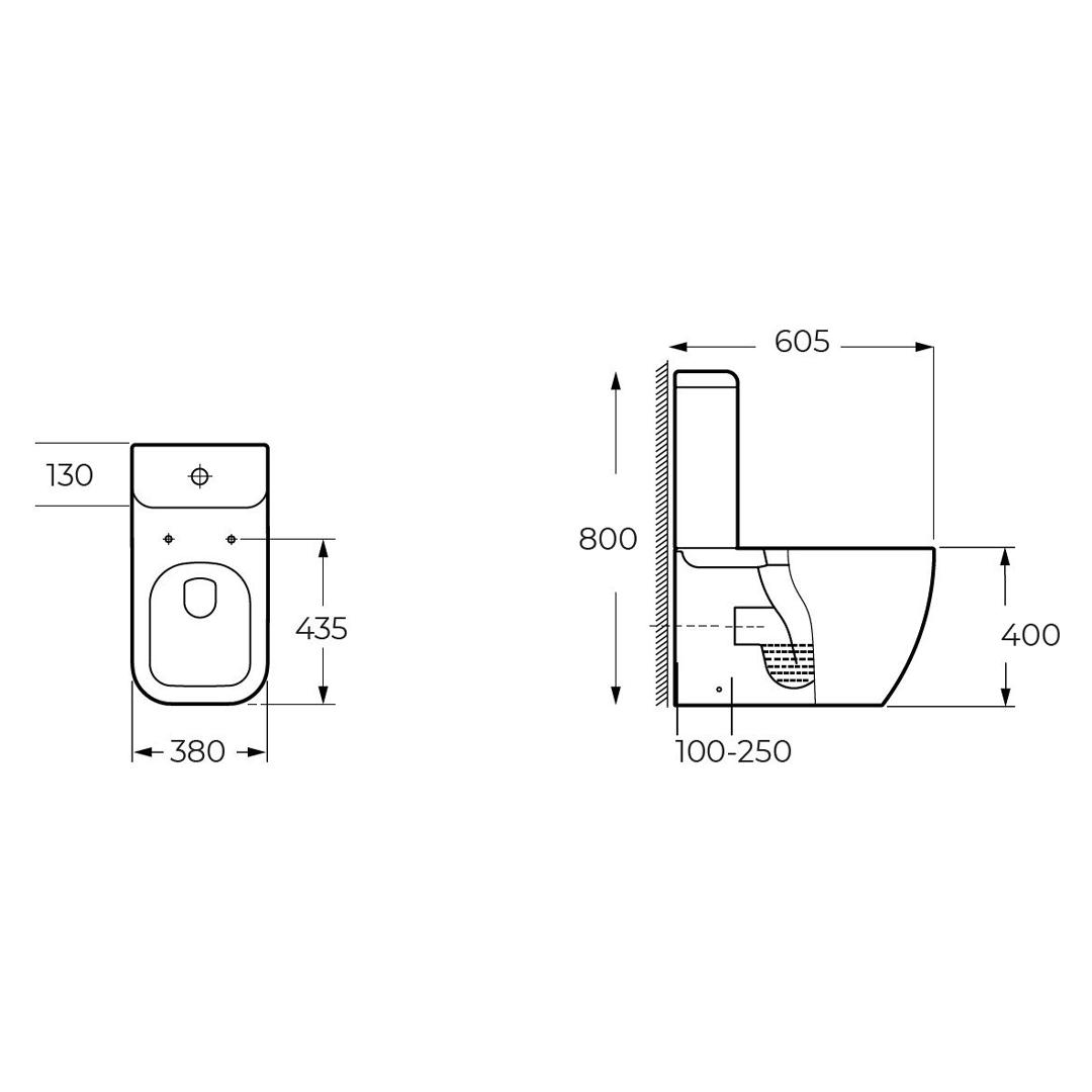 Унитаз напольный Milleau Roche 8381