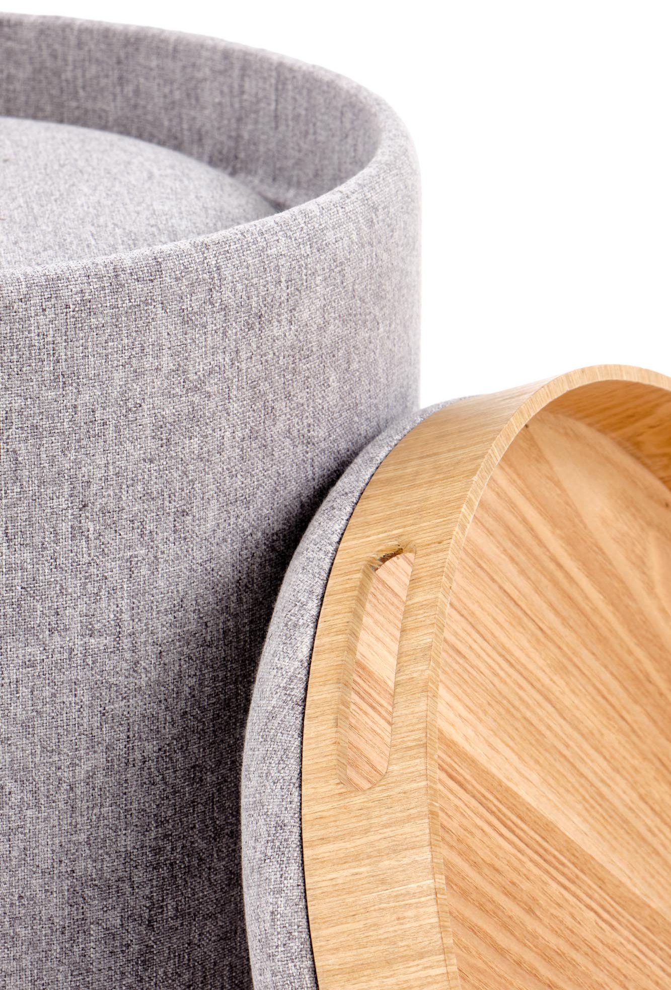 Комплект Halmar Aviko (2 пуфа) светло-серый, V-CH-AVIKO-PUFA