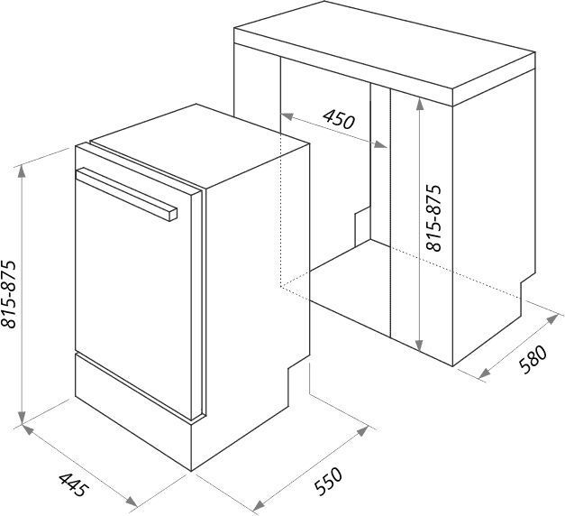 Посудомоечная машина Maunfeld MLP-08B