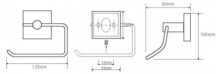 Держатель туалетной бумаги Bemeta Beta, 132112042