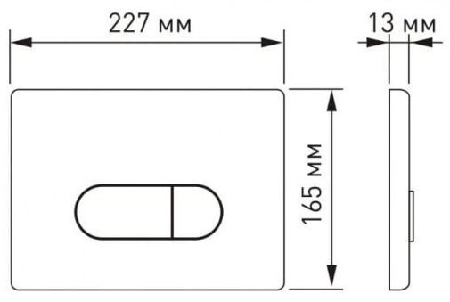 Комплект Berges Novum, кнопка D3 хром глянец, унитаз Strati Rimless, сиденье Strati Slim, 042448